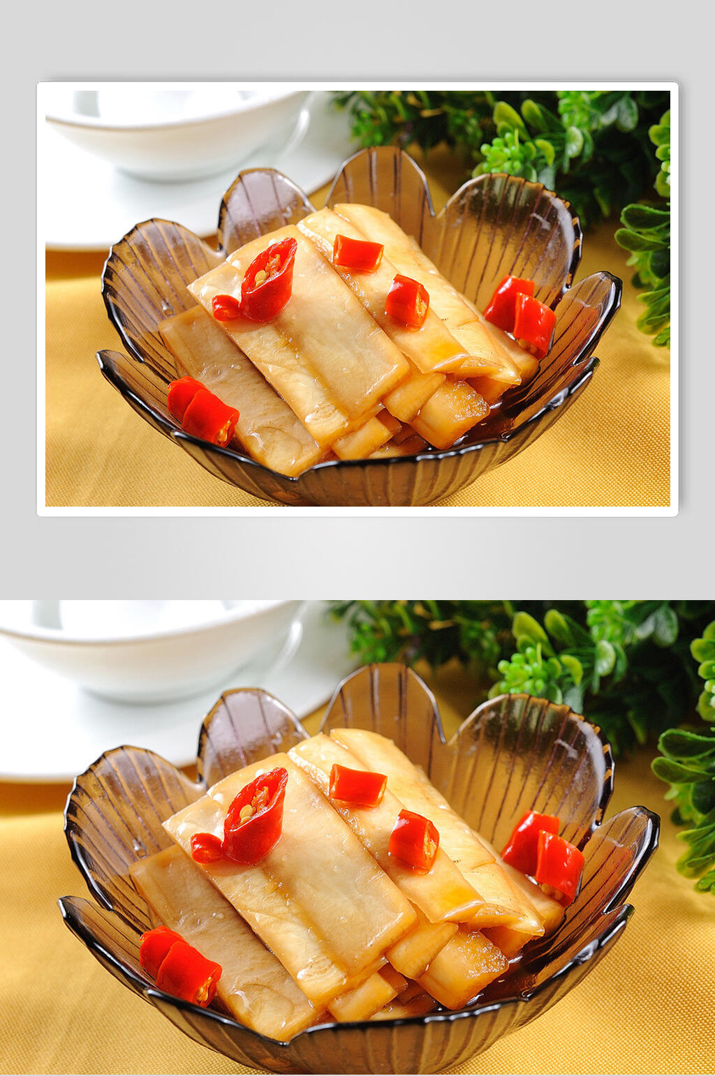 凉拌萝卜皮食品摄影图片素材