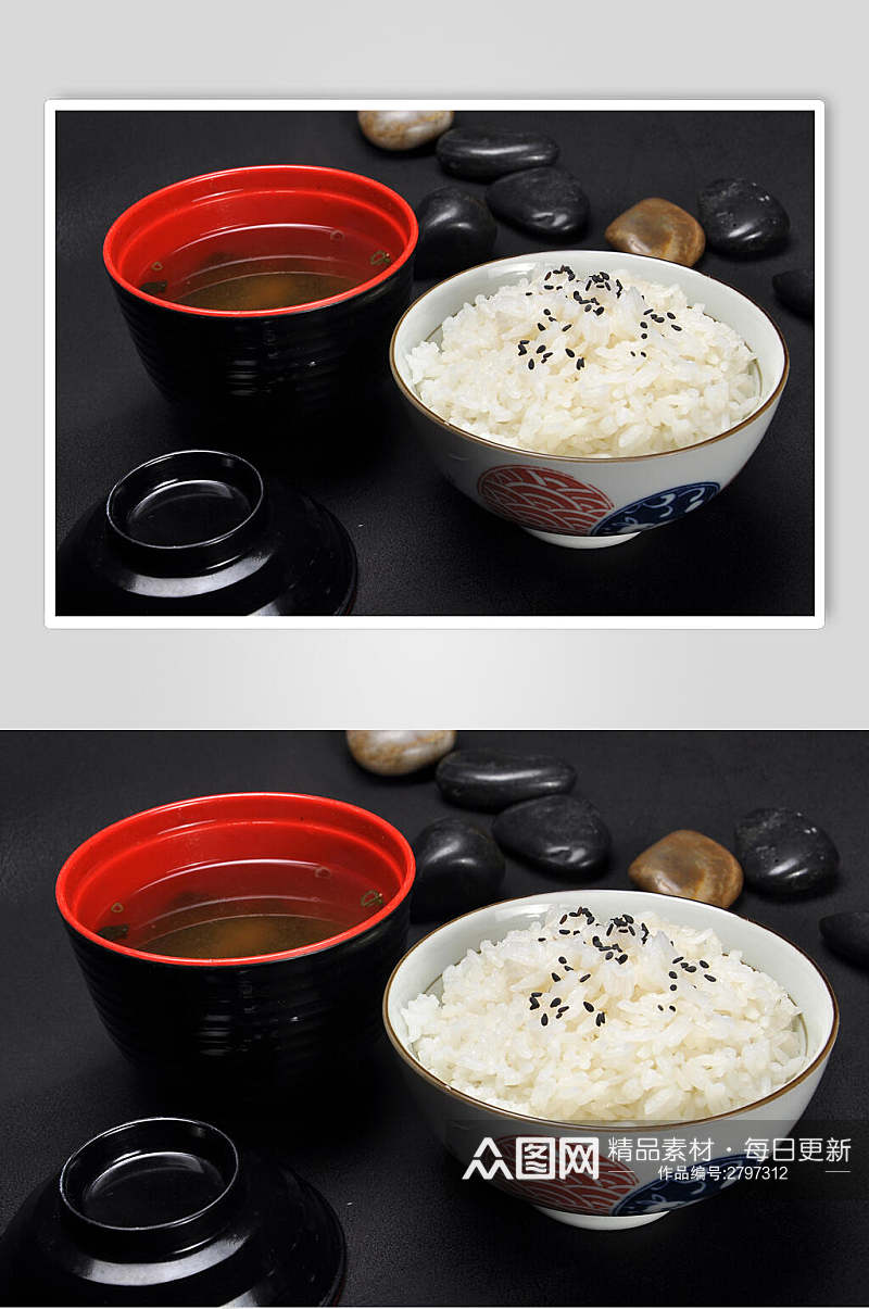 例汤米饭高清图片素材