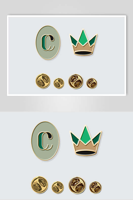 皇冠胸章样机-众图网