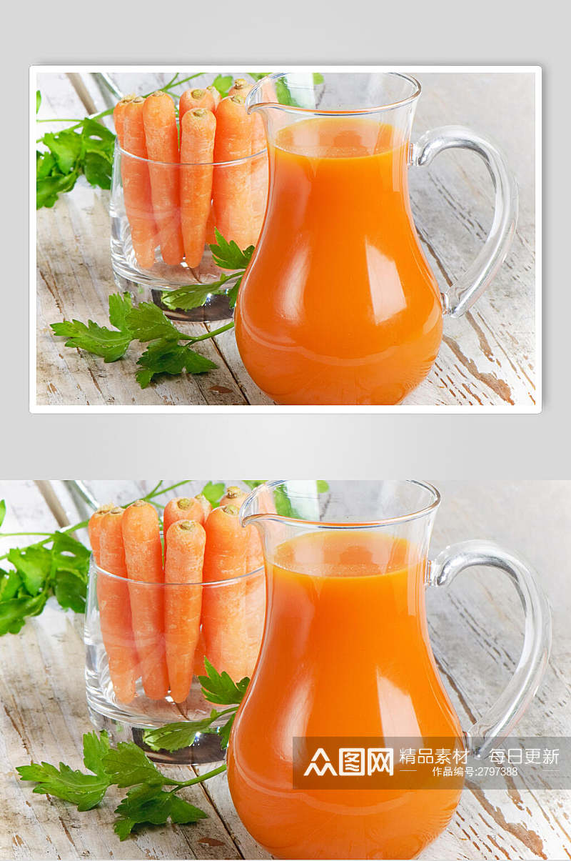精品胡萝卜汁食品摄影图片素材