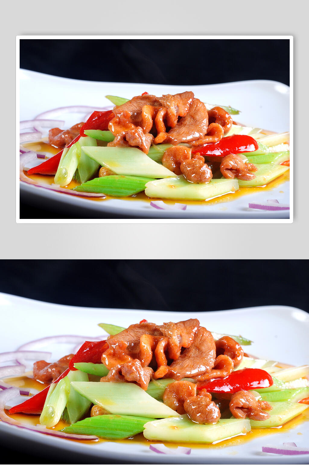 西芹烩鸭脯图片素材