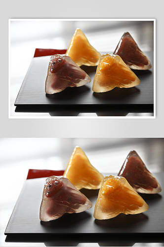 水晶棕子美食摄影图片