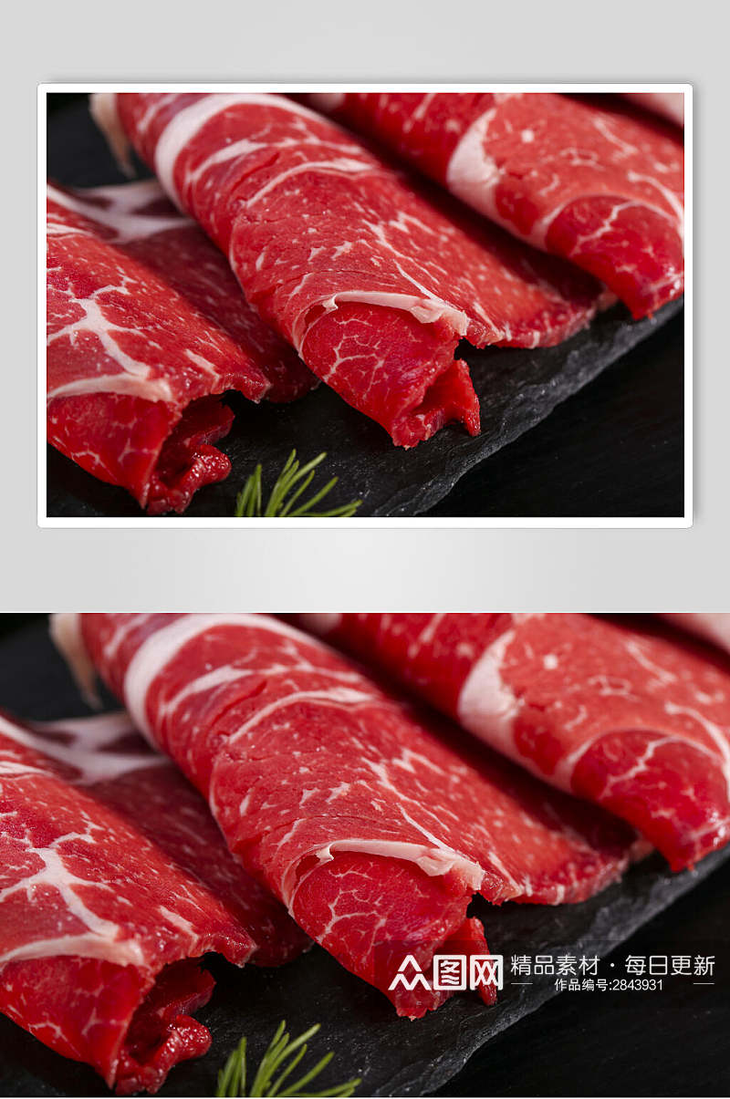 新鲜肉片牛肉食品图片素材