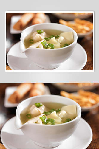 美味水饺生煎锅贴食物图片