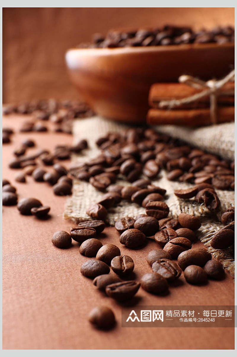 精选咖啡豆摄影图片素材