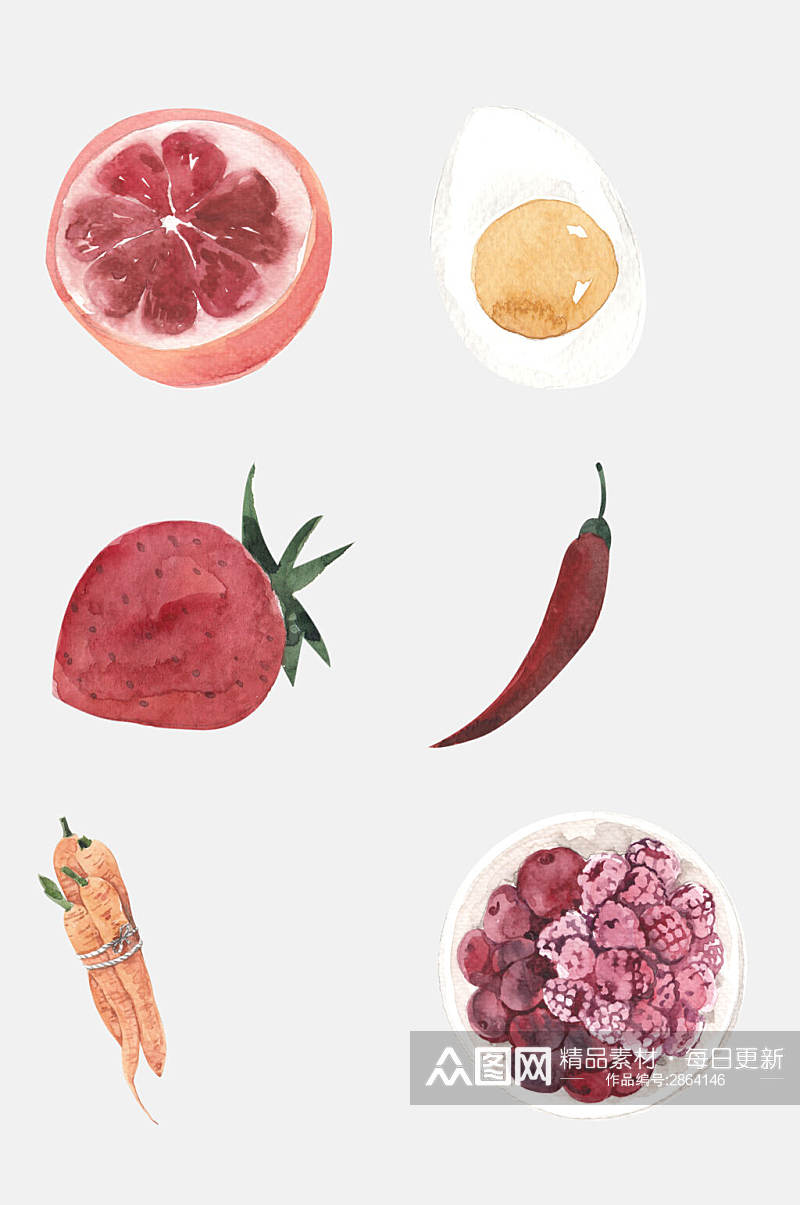 新鲜美食水果免抠元素素材