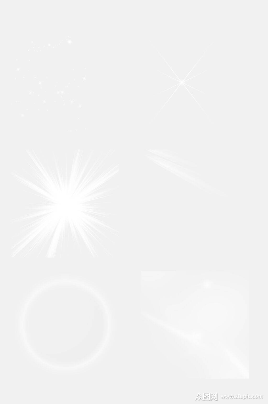 极简光晕光线免抠素材素材