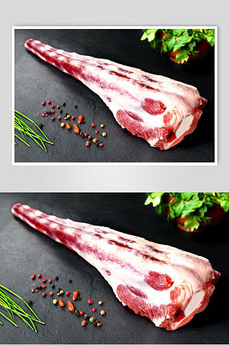 排骨猪肉牛排餐饮食品图片