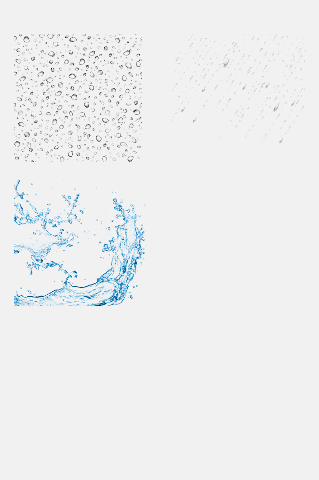简洁大气水花海浪免抠素材素材