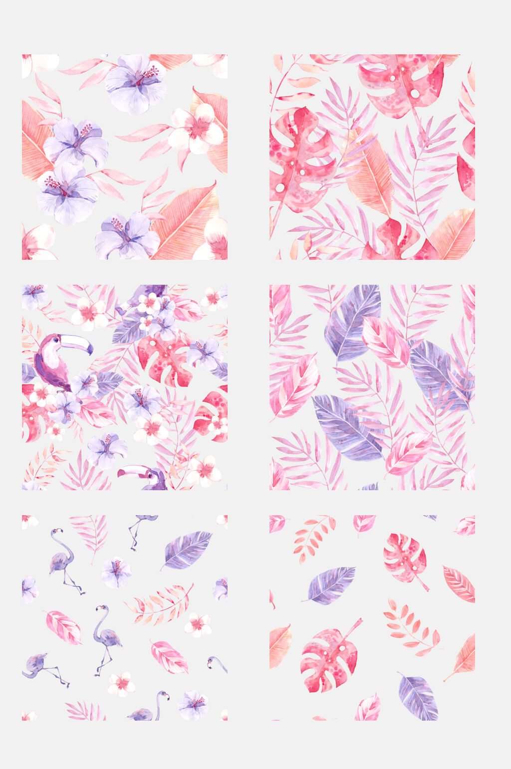 清新唯美花卉植物插画免抠素材素材