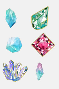 高端水晶宝石免抠元素