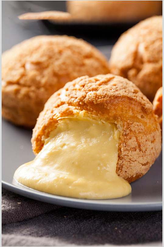 泡芙食物面包素材图片