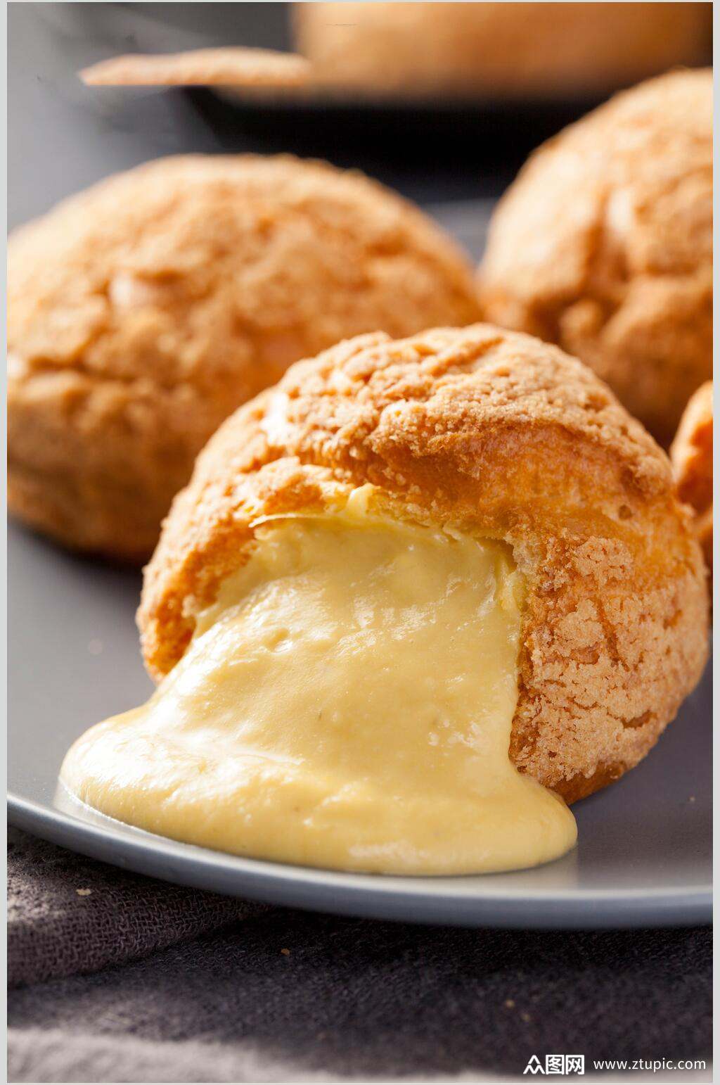 泡芙食物面包素材图片