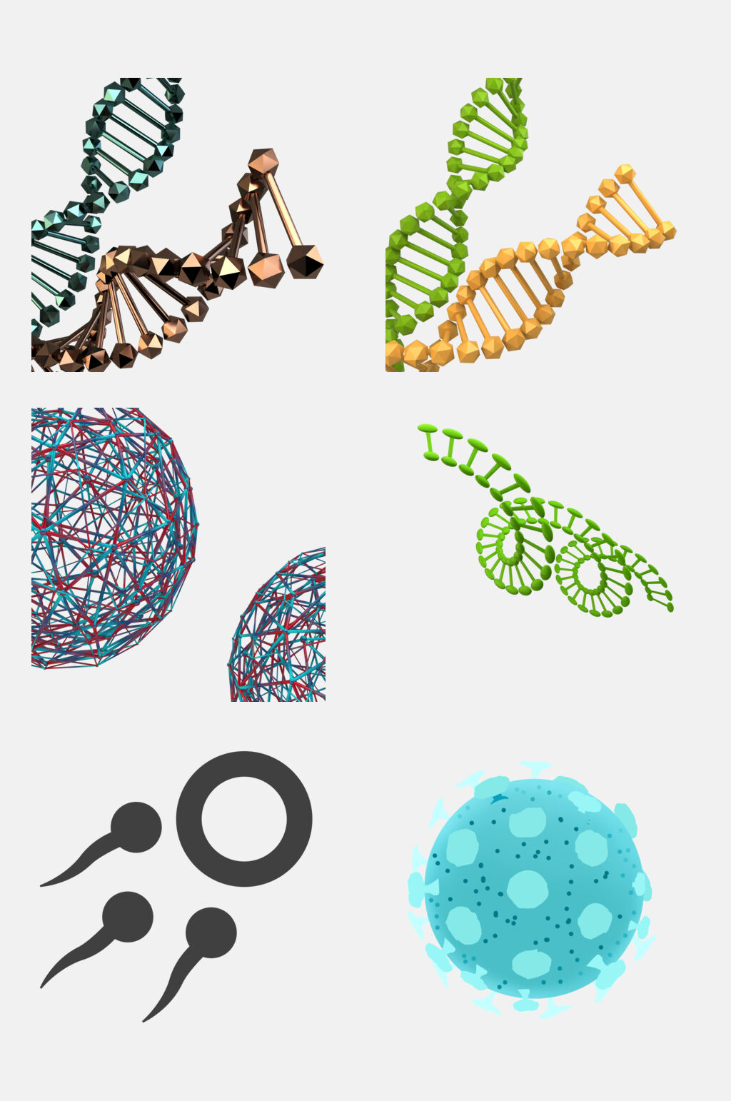 点线细菌生物免抠素材素材