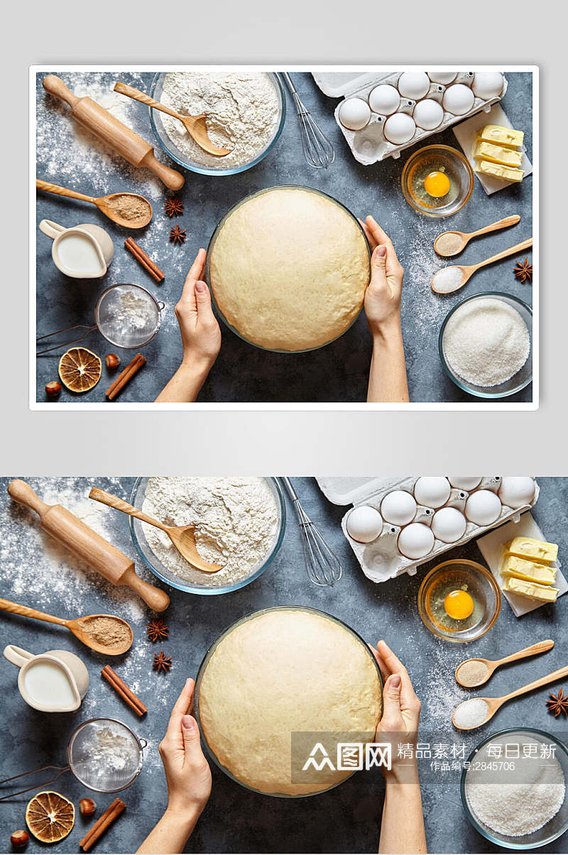 香浓美味面包食品摄影图片素材
