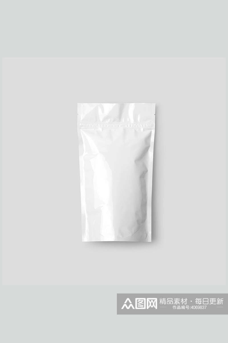 袋子白色简约创意大气产品包装样机素材