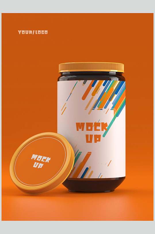 罐贴纸包装图片-罐贴纸包装效果图-罐贴纸包装设计素材下载-众图网
