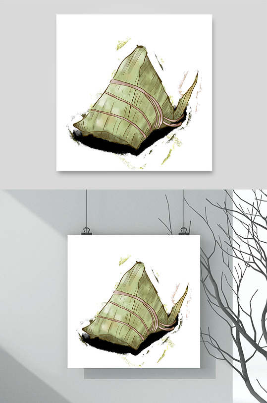 端午节手绘裹蒸粽素材