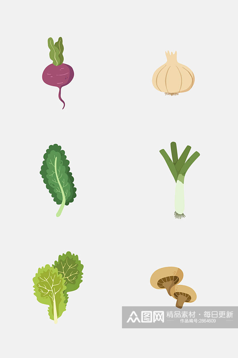 绿色蔬菜免抠元素素材