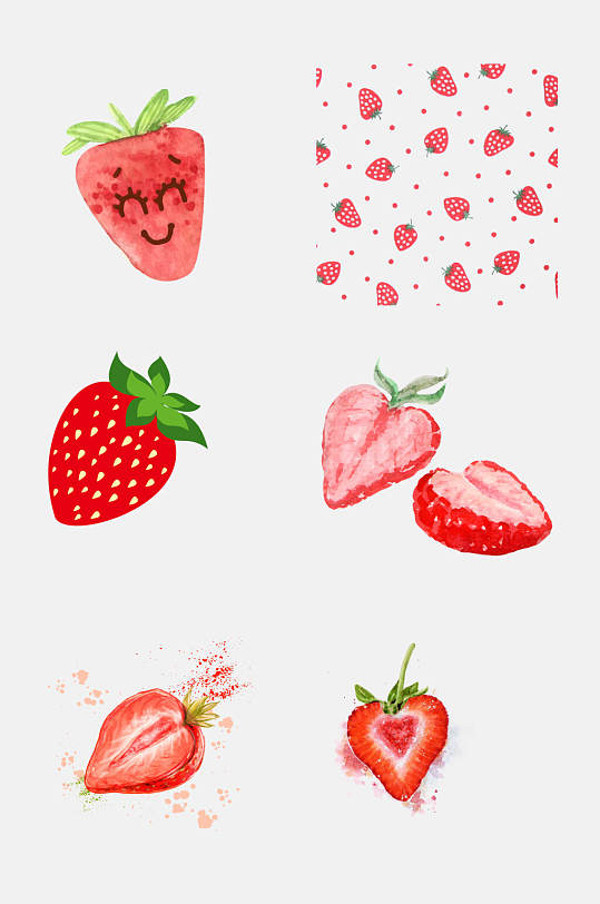 卡通草莓元素-卡通草莓元素图片-卡通草莓元素素材下载-众图网
