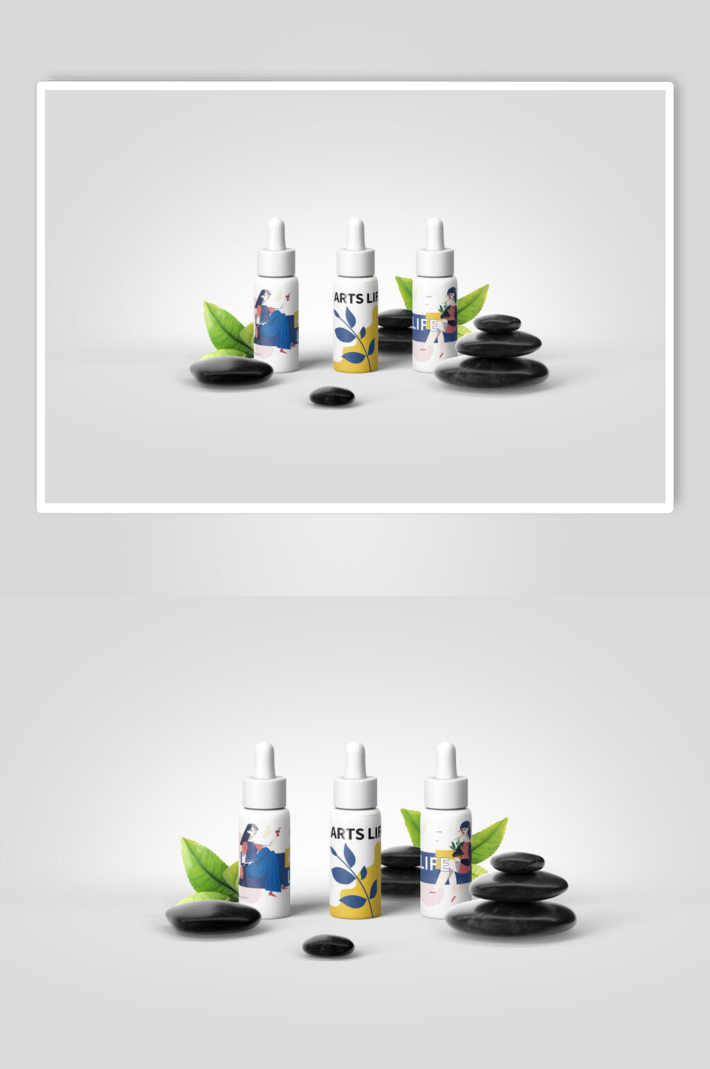 瓶装洗护用品包装样机素材