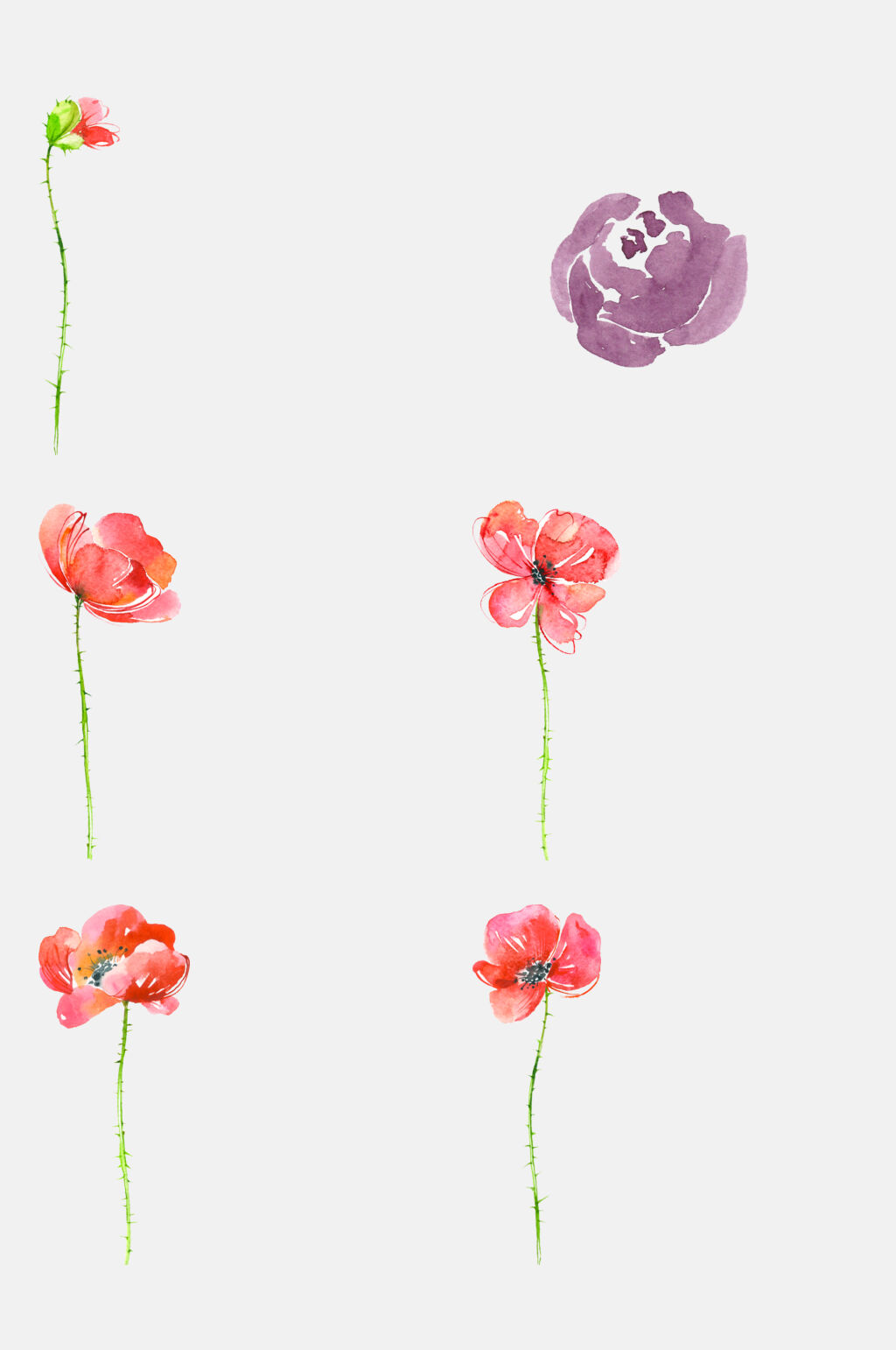 简约花朵免抠元素素材