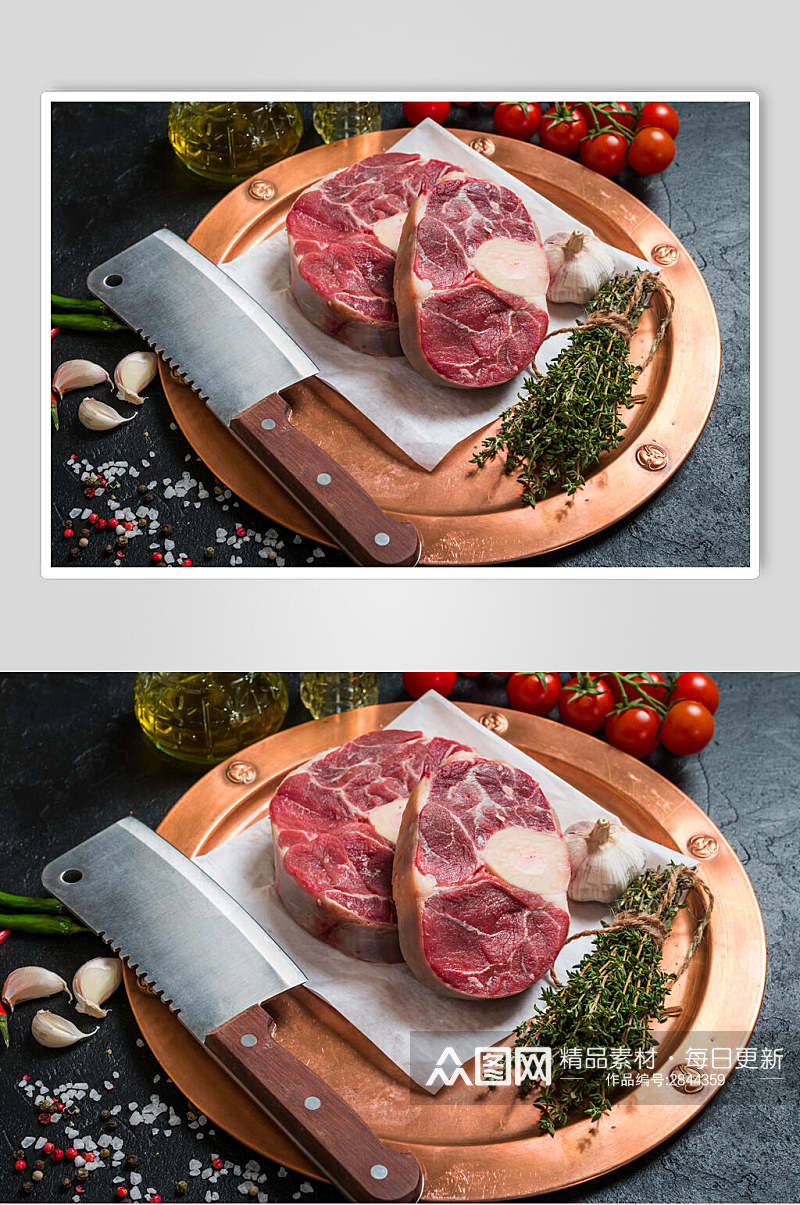 鲜香猪肉牛排餐饮食品图片素材