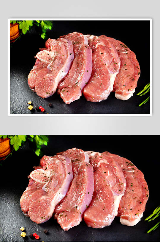 黑椒猪肉牛排餐饮食品图片