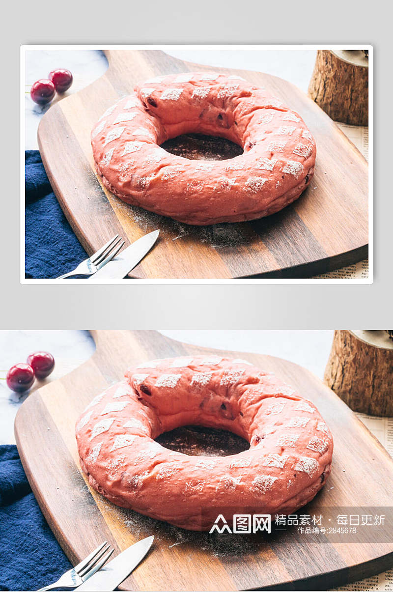 甜甜圈面包食品摄影图片素材