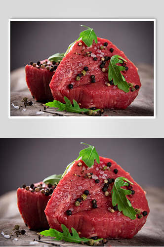 黑椒猪肉牛排食品图片