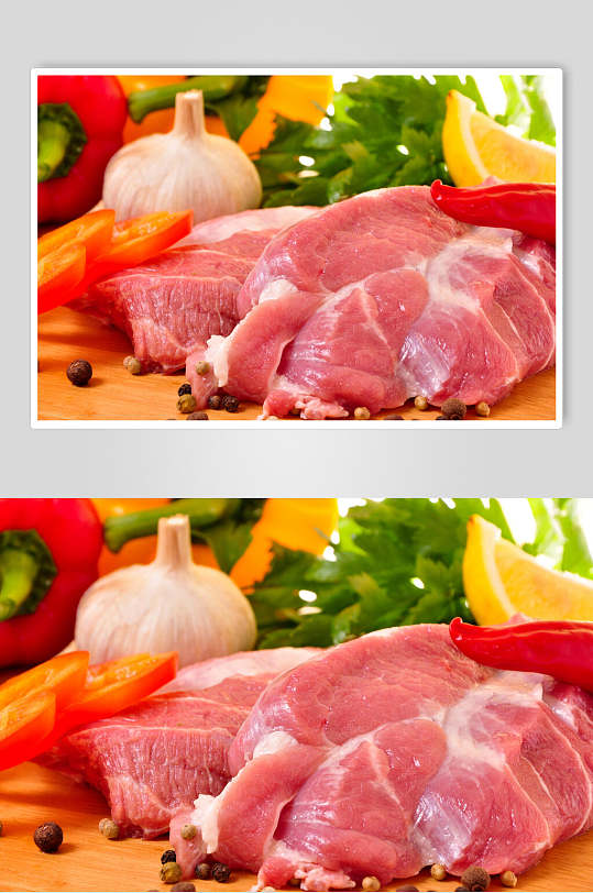 品质精选猪肉牛排餐饮食品图片