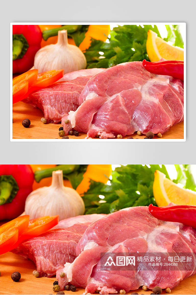 品质精选猪肉牛排餐饮食品图片素材