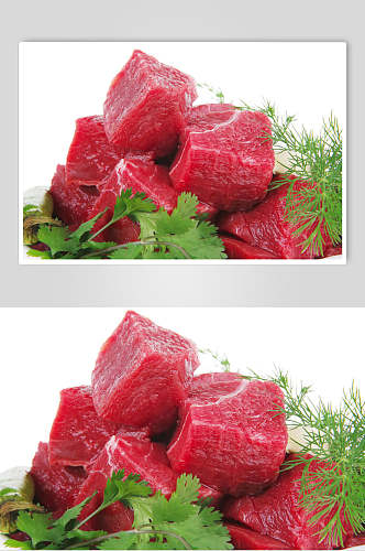 牛肉粒猪肉牛排摄影图片