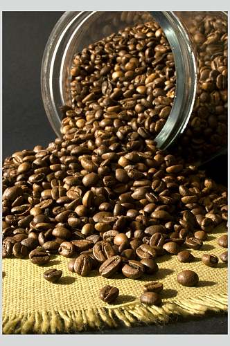 品质咖啡豆食品高清图片