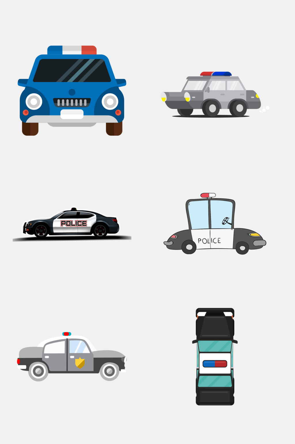 时尚警车免抠素材素材