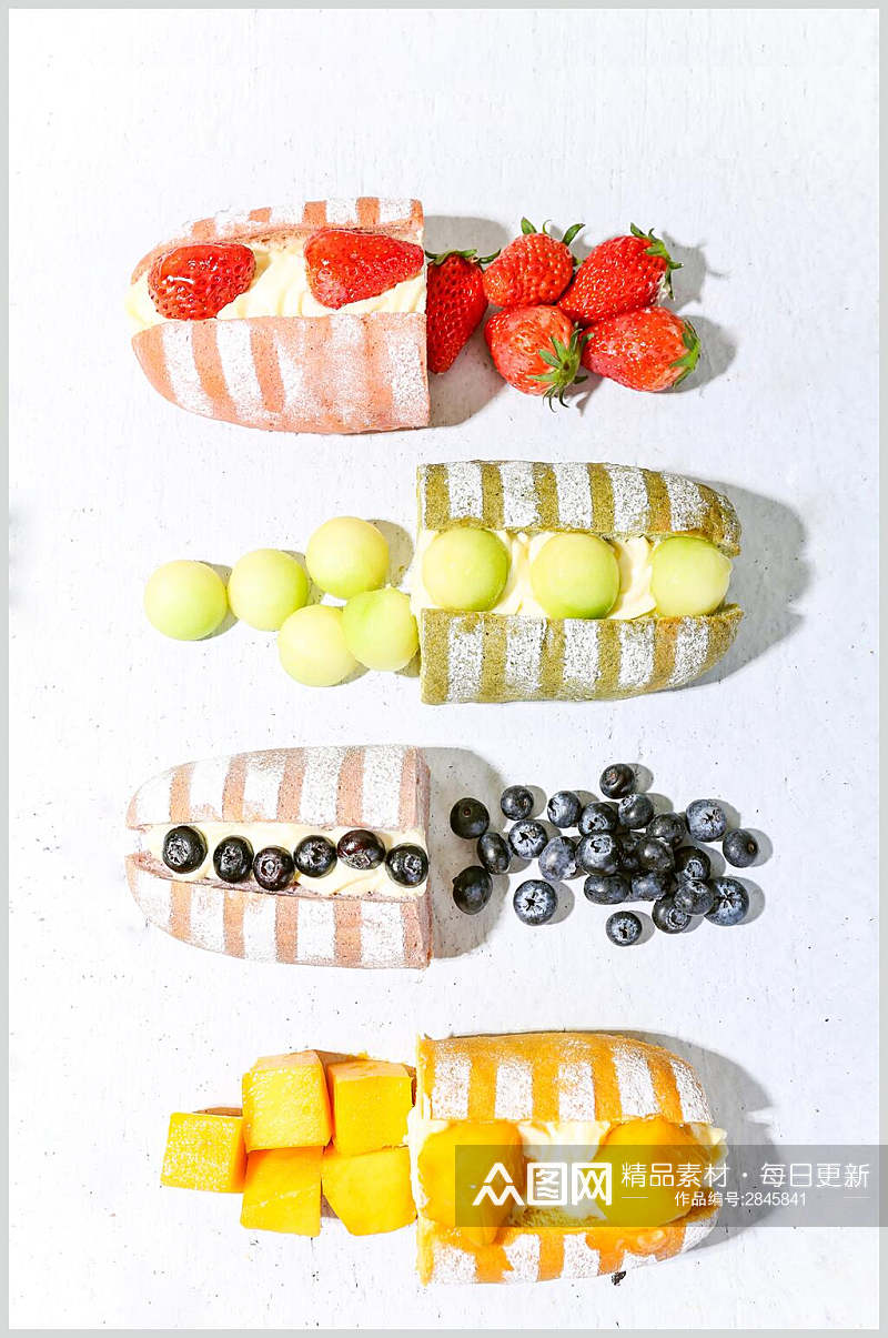 健康美味水果面包素材图片素材