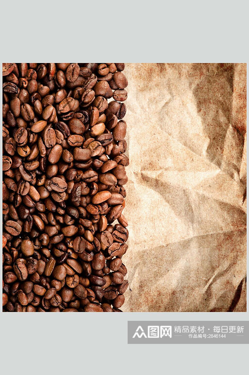 精选品质咖啡豆食品高清图片素材