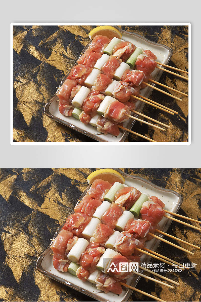 串串猪肉牛排餐饮图片素材
