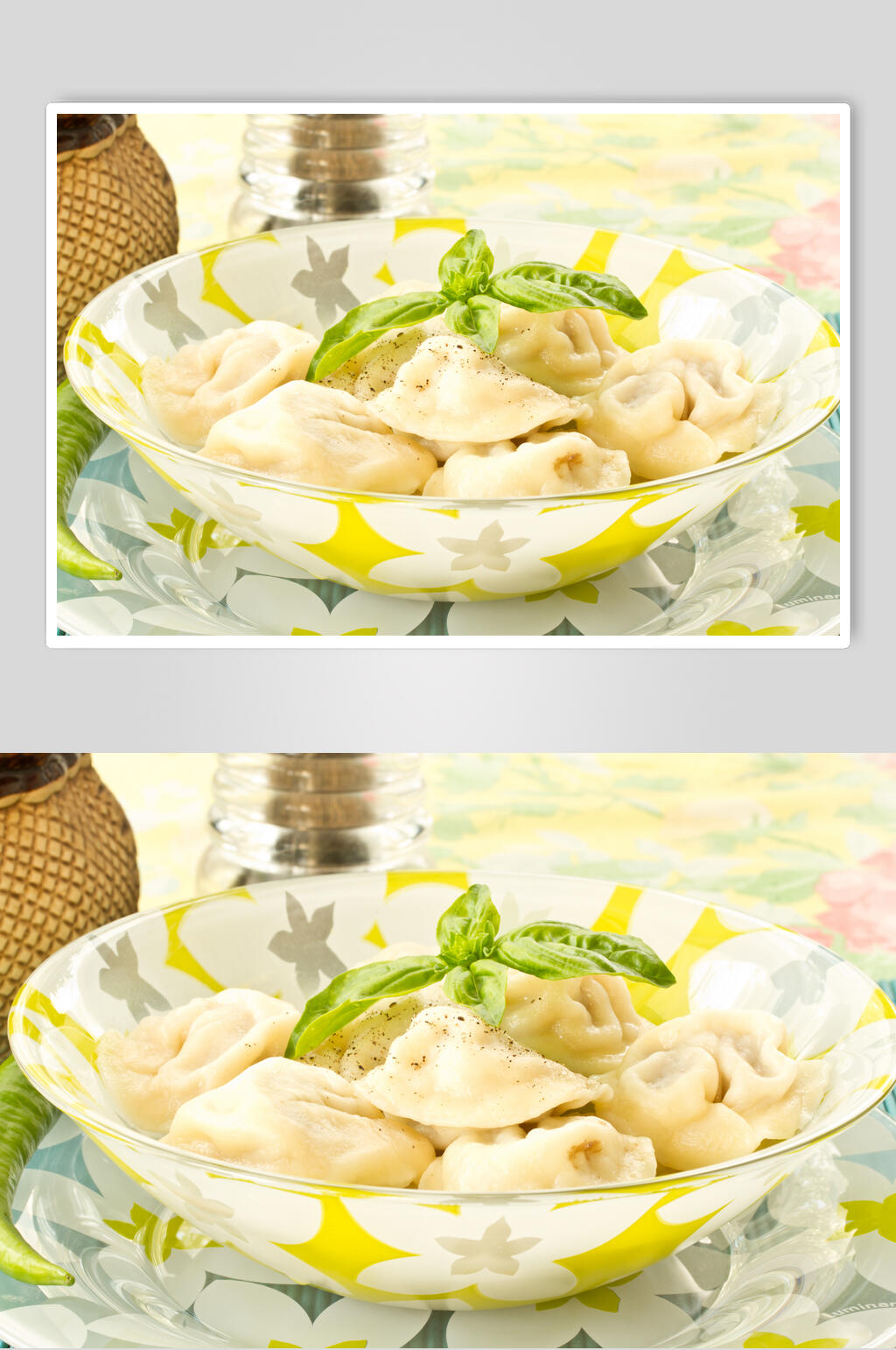 招牌美味生煎锅贴食物摄影图片素材