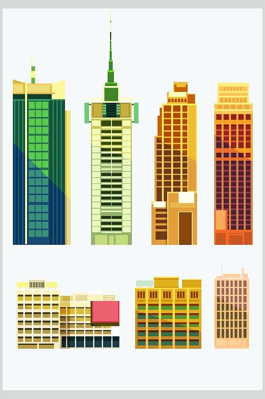 模型城市背景素材