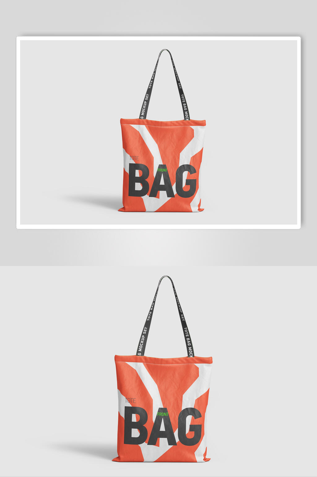 个性经典手提袋购物袋样机素材