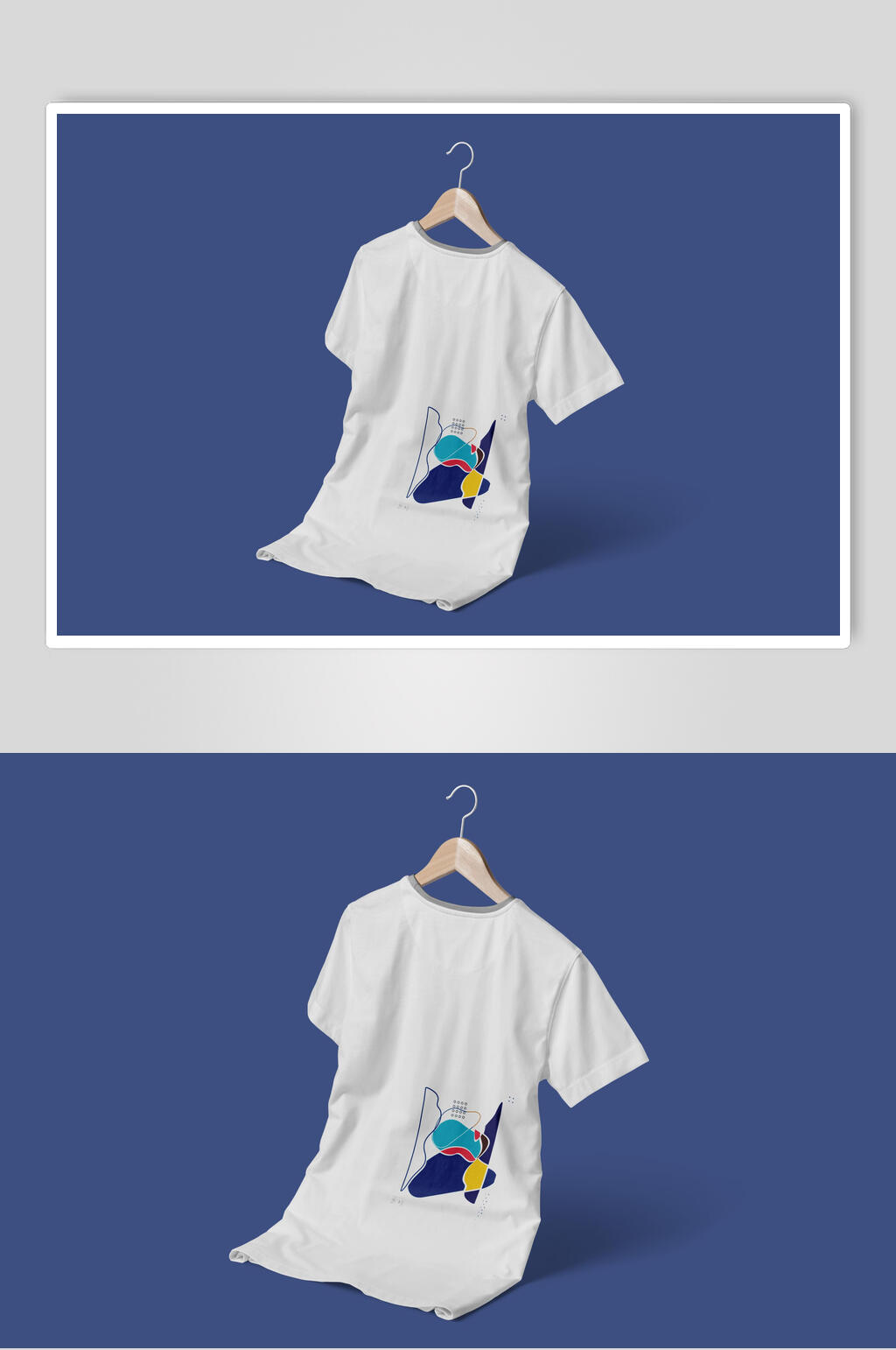 白色文创衣服展示样机素材