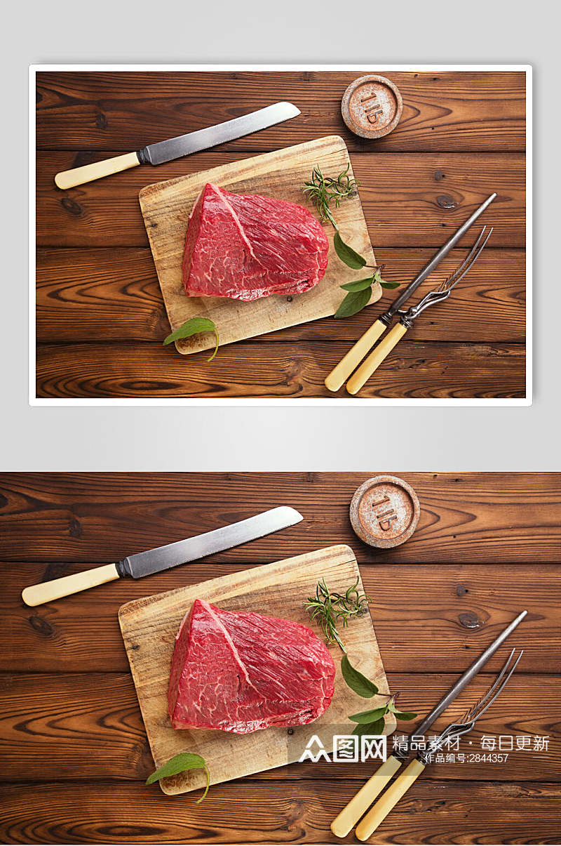 西餐猪肉牛排餐饮食品图片素材