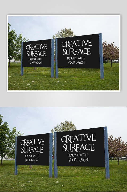 经典户外广告户外巨型广告牌展示样机-众图网