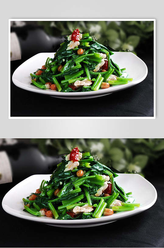 韭菜凉菜素材冷拼食品高清图片