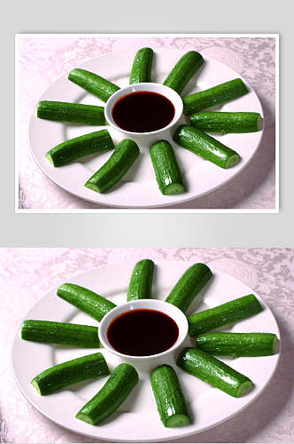 有机黄瓜凉菜素材冷拼食品高清图片