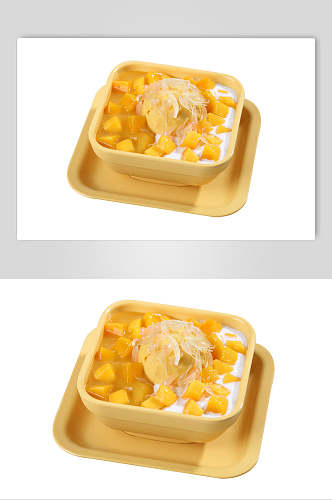 芒果甜品食品图片