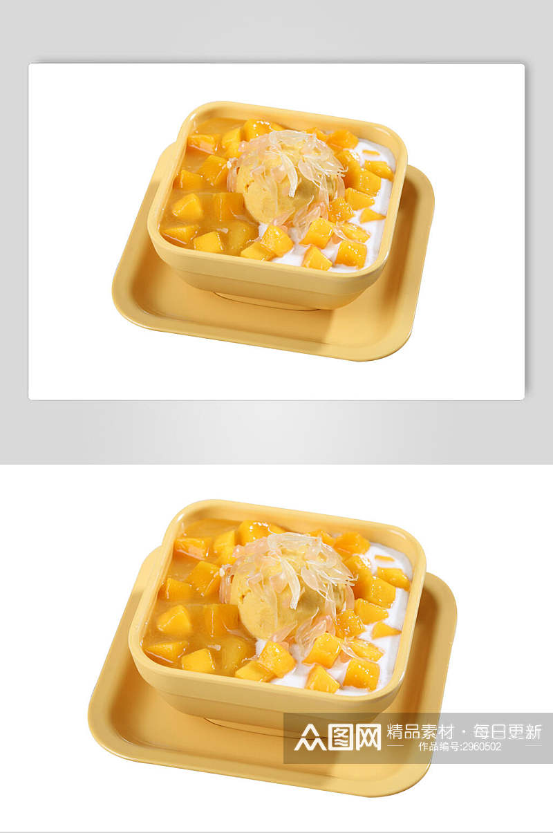 芒果甜品食品图片素材
