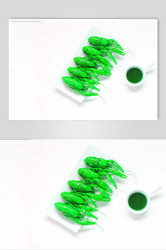 绿色小龙虾食品图片