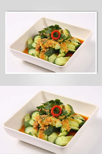 黄瓜凉菜素材冷拼食品摄影图片